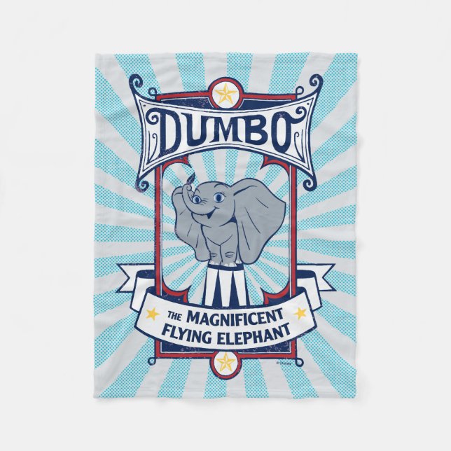 Dumbo | The Magnificent Flying Elephant Circus Art Fleece Blanket (Front)