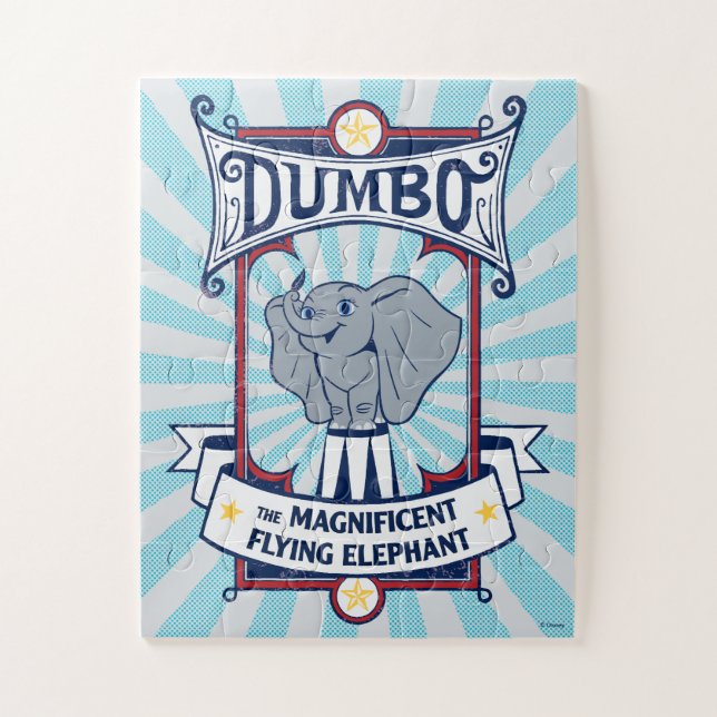 Dumbo | The Magnificent Flying Elephant Circus Art Jigsaw Puzzle (Vertical)