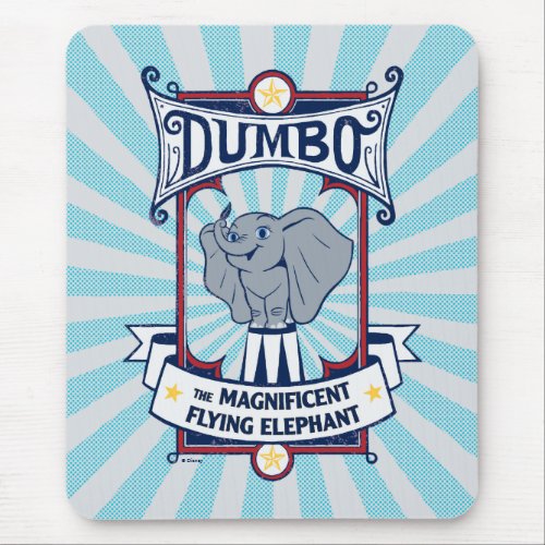 Dumbo  The Magnificent Flying Elephant Circus Art Mouse Pad