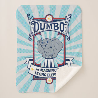 Dumbo | The Magnificent Flying Elephant Circus Art Sherpa Blanket