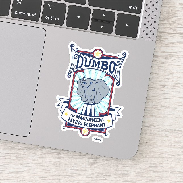 Dumbo | The Magnificent Flying Elephant Circus Art Sticker (Detail)