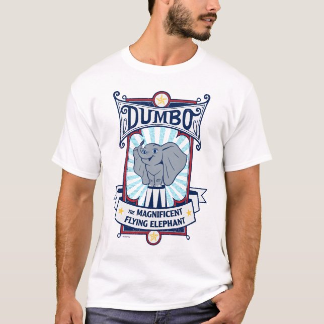 Dumbo | The Magnificent Flying Elephant Circus Art T-Shirt (Front)
