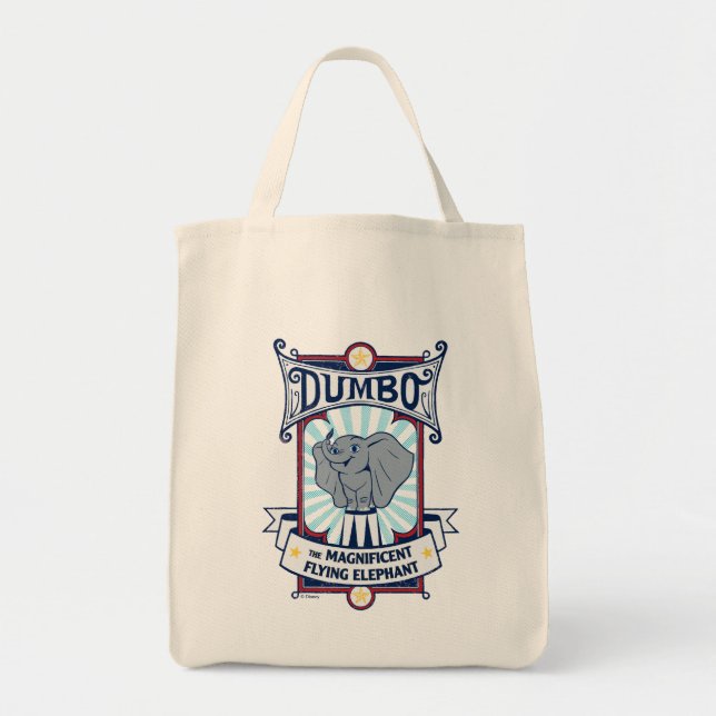 Dumbo | The Magnificent Flying Elephant Circus Art Tote Bag (Front)
