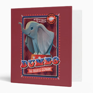 Dumbo "The Miracle Elephant" Circus Art 3 Ring Binder
