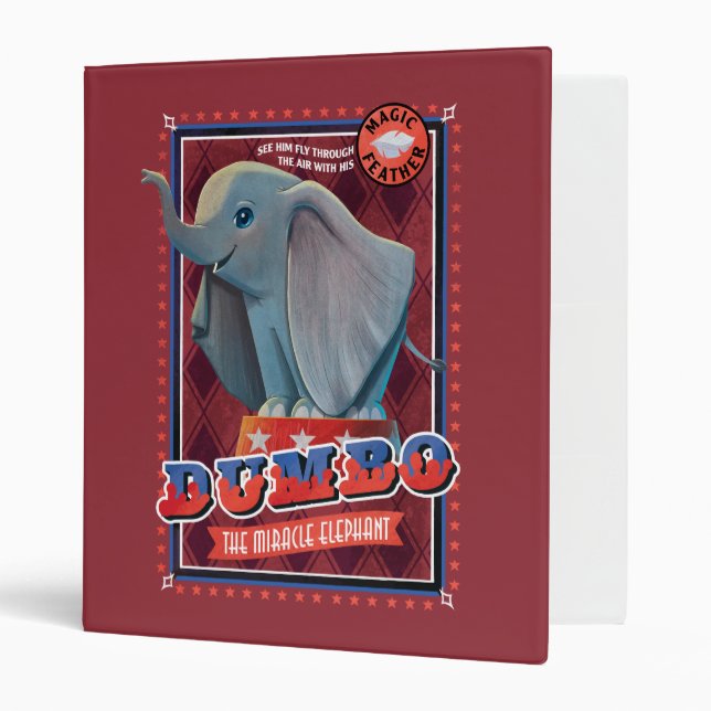 Dumbo | "The Miracle Elephant" Circus Art 3 Ring Binder (Front/Inside)