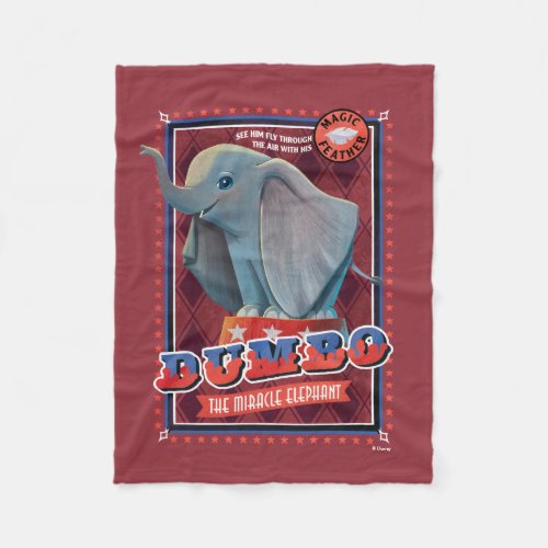 Dumbo  The Miracle Elephant Circus Art Fleece Blanket