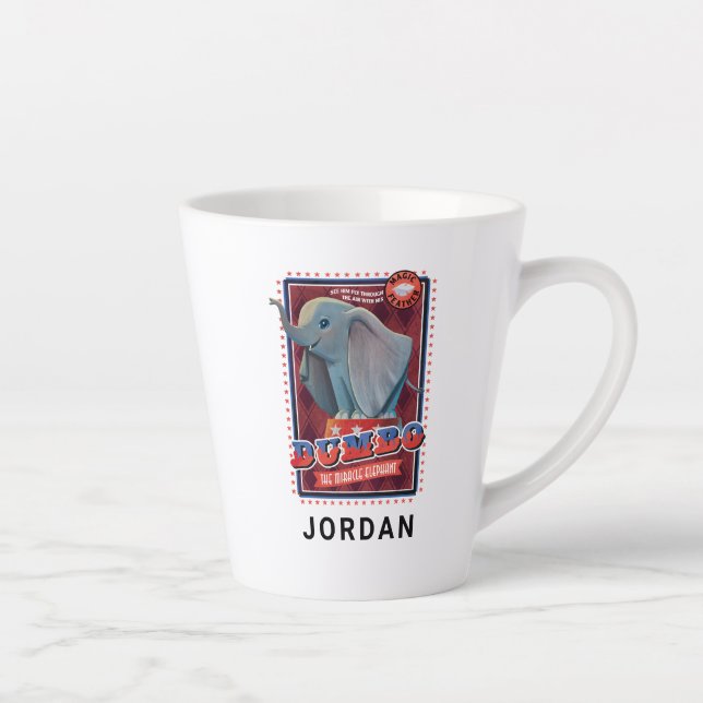 Dumbo | "The Miracle Elephant" Circus Art Latte Mug (Right)