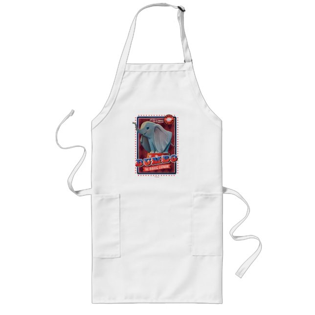 Dumbo | "The Miracle Elephant" Circus Art Long Apron (Front)