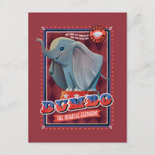 Dumbo   "The Miracle Elephant" Circus Art Postcard