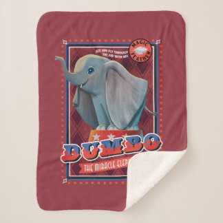 Dumbo | "The Miracle Elephant" Circus Art Sherpa Blanket