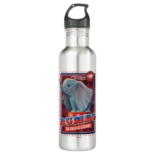 Dumbo   "The Miracle Elephant" Circus Art Stainless Steel Water Bottle
