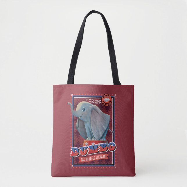 Dumbo | "The Miracle Elephant" Circus Art Tote Bag (Front)