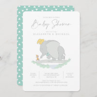 Dumbo & Timothy Q. Mouse Baby Shower Invitation