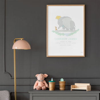 Dumbo & Timothy Q. Mouse Birth Stats Poster by dumbo at Zazzle