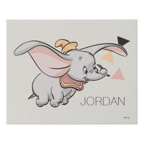 Dumbo Tribal Design Faux Canvas Print