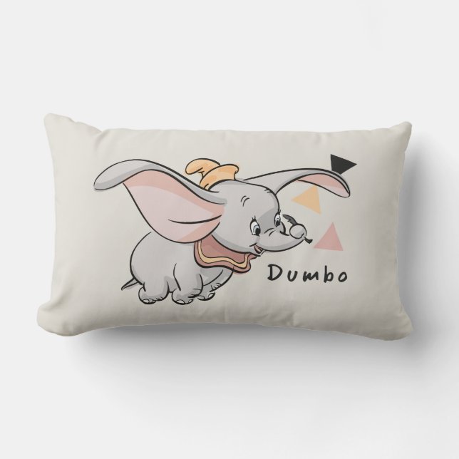 Dumbo Tribal Design Lumbar Pillow (Front)