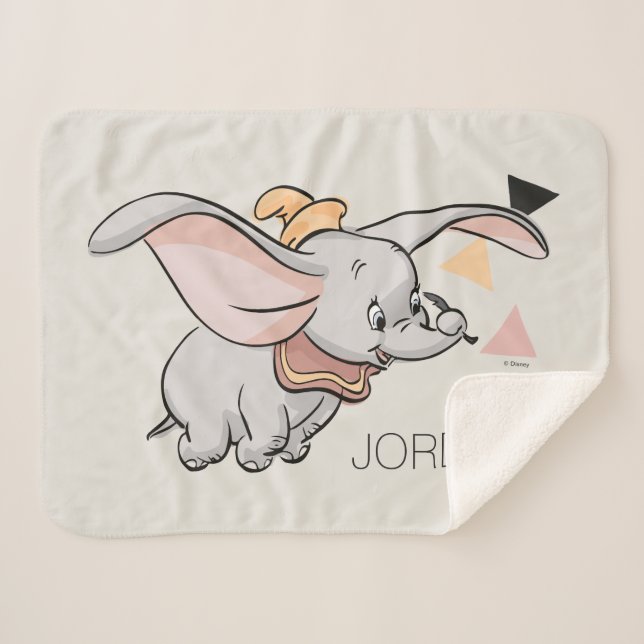 Dumbo Tribal Design Sherpa Blanket (Front (Horizontal))