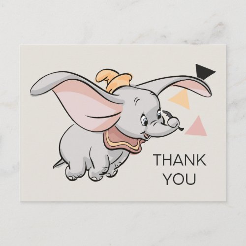 Dumbo Tribal Design  Thank You Postcard