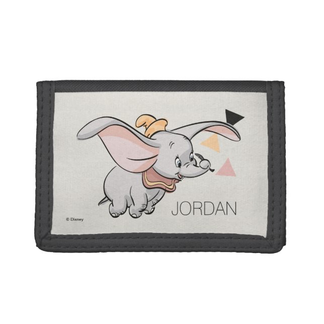 Dumbo Tribal Design Trifold Wallet (Front)