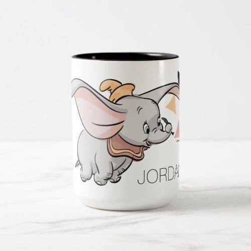 Dumbo Tribal Design Two_Tone Coffee Mug