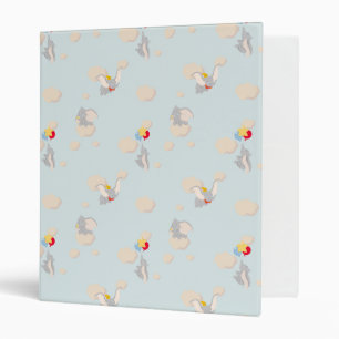 Dumbo up in the Clouds Pattern 3 Ring Binder