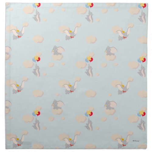 Dumbo up in the Clouds Pattern Cloth Napkin