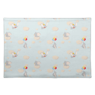 Dumbo up in the Clouds Pattern Cloth Placemat