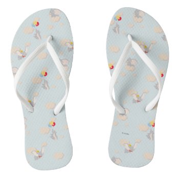 Dumbo Up In The Clouds Pattern Flip Flops by dumbo at Zazzle