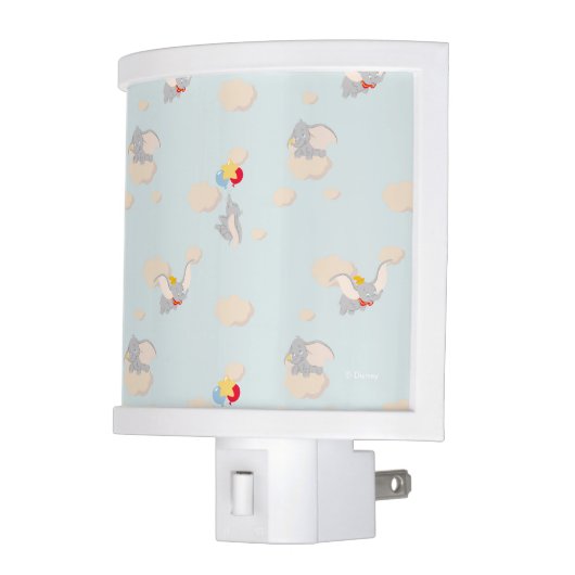 Dumbo up in the Clouds Pattern Night Light (Left)