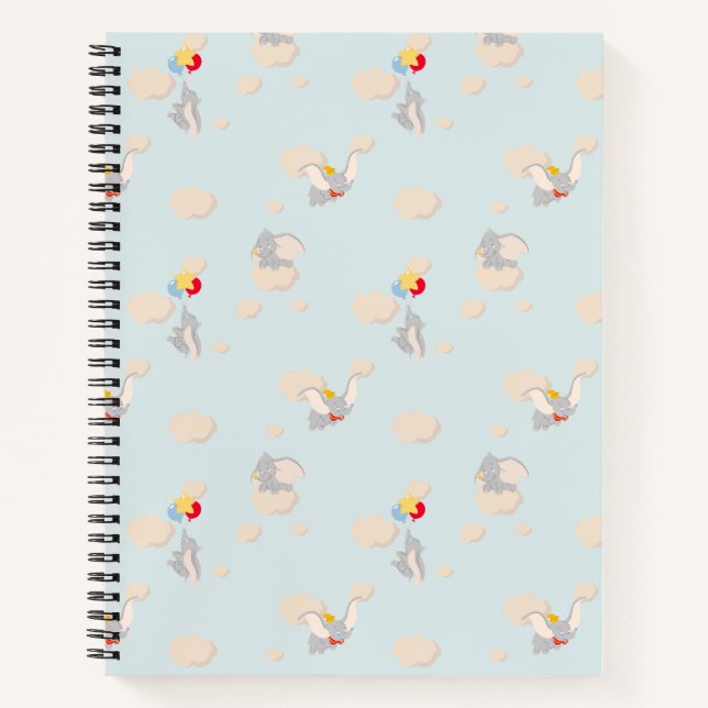 Dumbo up in the Clouds Pattern Notebook (Front)