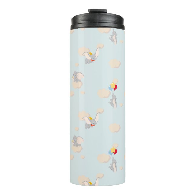 Dumbo up in the Clouds Pattern Thermal Tumbler (Front)
