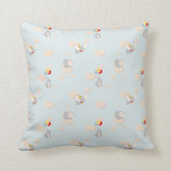 Dumbo Up In The Clouds Pattern Throw Pillow by dumbo at Zazzle