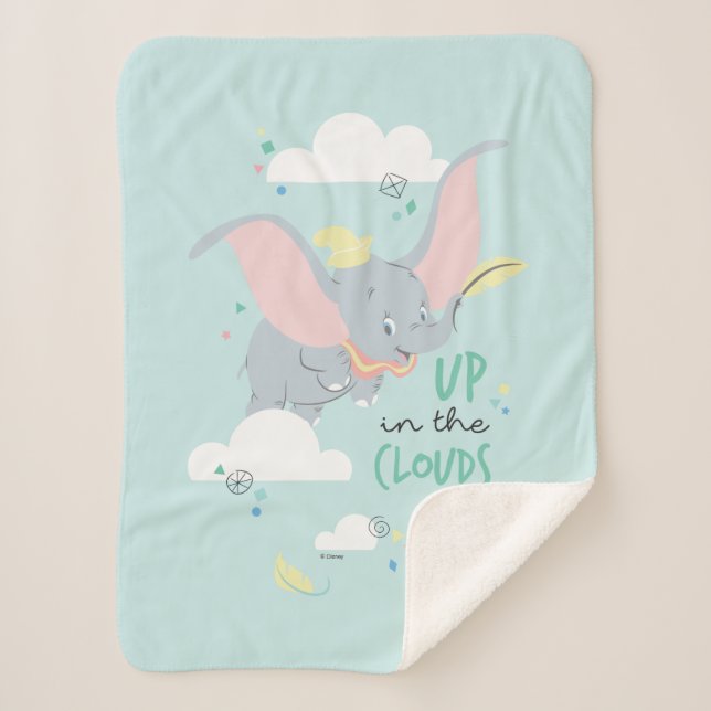 Dumbo | Up in the Clouds Sherpa Blanket (Front)