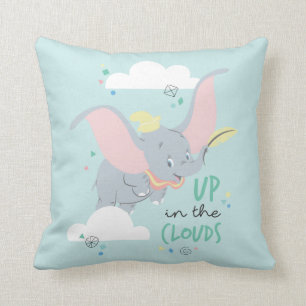 Dumbo Up in the Clouds Throw Pillow