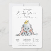 Dumbo Watercolor Baby Shower Invitation (Front)