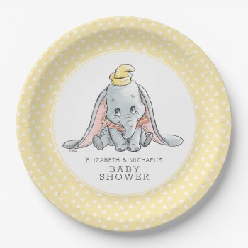Dumbo Watercolor Baby Shower Paper Plates by dumbo at Zazzle