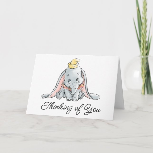 Dumbo Watercolor Card (Front)
