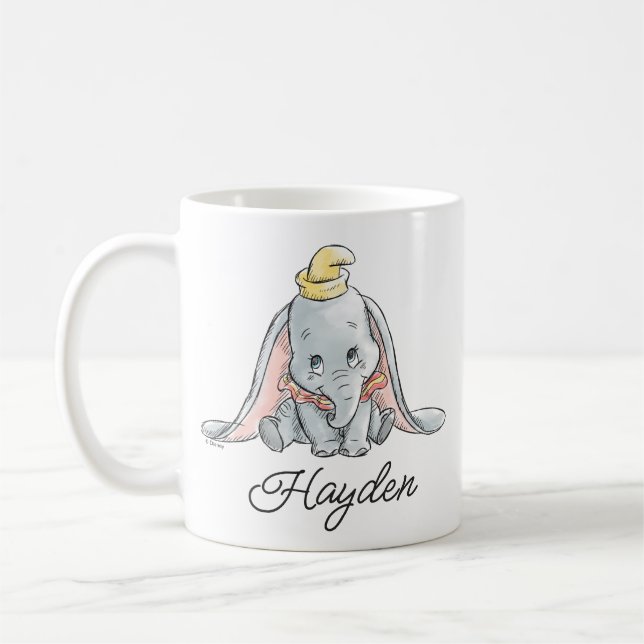 Dumbo Watercolor Coffee Mug (Left)