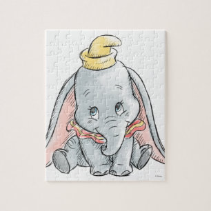 Dumbo Watercolor Jigsaw Puzzle