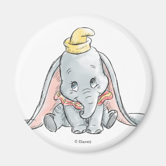 Dumbo Watercolor Magnet