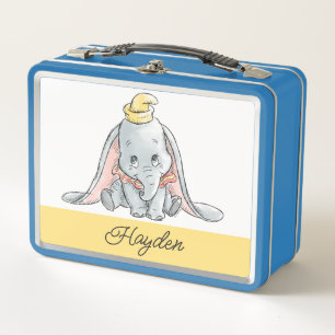 Dumbo Watercolor Metal Lunch Box