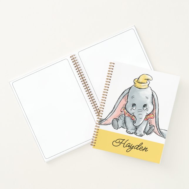 Dumbo Watercolor Notebook (Inside)