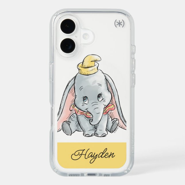Dumbo Watercolor Speck iPhone Case (Front)