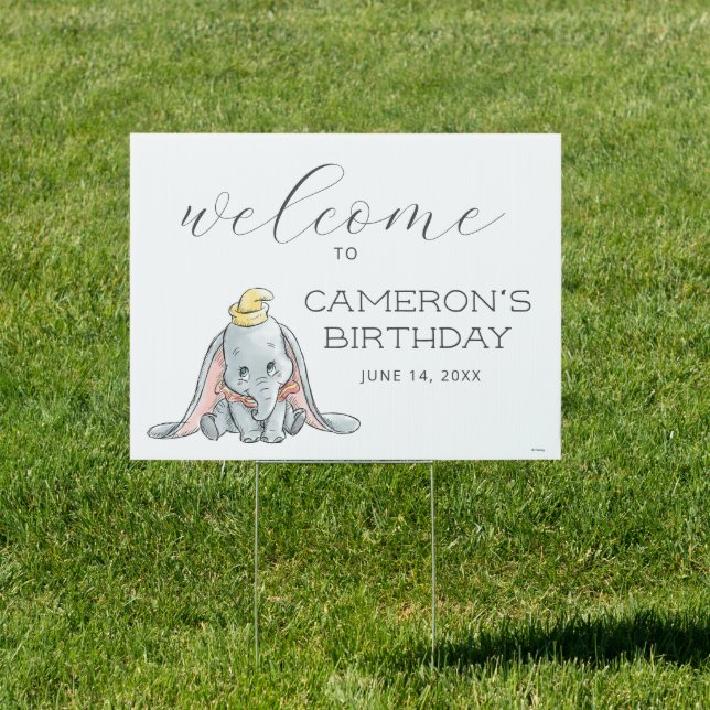 Dumbo | Welcome Birthday Sign (Insitu)