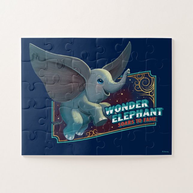 Dumbo | Wonder Elephant Soars To Fame Circus Art Jigsaw Puzzle (Horizontal)
