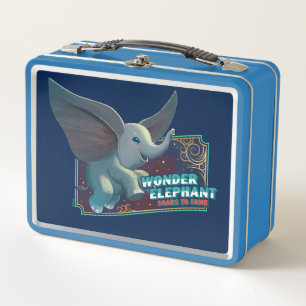 Dumbo Wonder Elephant Soars To Fame Circus Art Metal Lunch Box