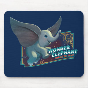 Dumbo Wonder Elephant Soars To Fame Circus Art Mouse Pad