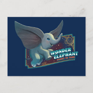 Dumbo   Wonder Elephant Soars To Fame Circus Art Postcard