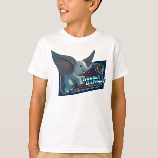Dumbo | Wonder Elephant Soars To Fame Circus Art T-Shirt (Front)