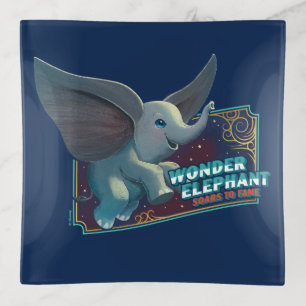 Dumbo Wonder Elephant Soars To Fame Circus Art Trinket Tray